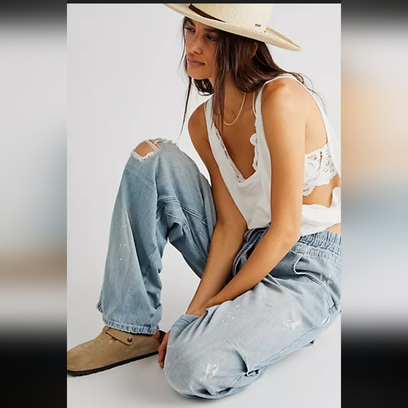 Free People Modern Love Pull-on Jeans - Picture 2 of 16